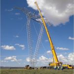 Image of transmission line construction