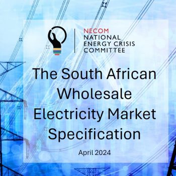 This Market Specification document has been developed to support the understanding of the South African multi-market model as defined in the Electricity Regulation Act (ERA) Amendment Bill. It serves as a high-level description of the market model.